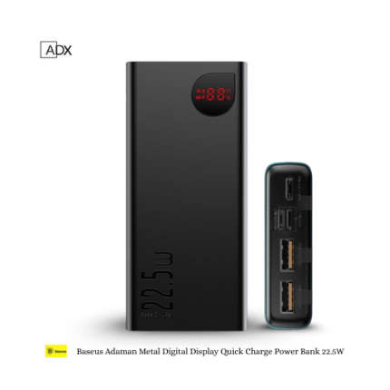 Baseus Adaman Metal Digital Display Quick Charge Power Bank 22.5W (20000mAh)