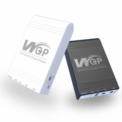 WGP Mini UPS- Router + ONU Backup up to 8 Hours (5V, 9V, 12V Output) Black