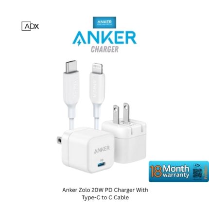 Anker PowerPort III 20W Cube PD Charger with USB-C to Lightning Cable (B2149)