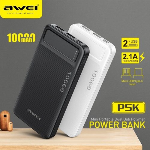 Awei-P5K-10000mAh-Fast-Charging-Power-Bank