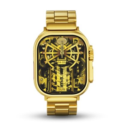 G9 Ultra Pro Gold Smart Watch with 3 Straps Men Ultra Series 9 NFC Bluetooth Call Watch for IOS&Android Phone