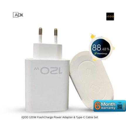 iQOO 120W FlashCharge Power Adapter & Type-C Cable Set